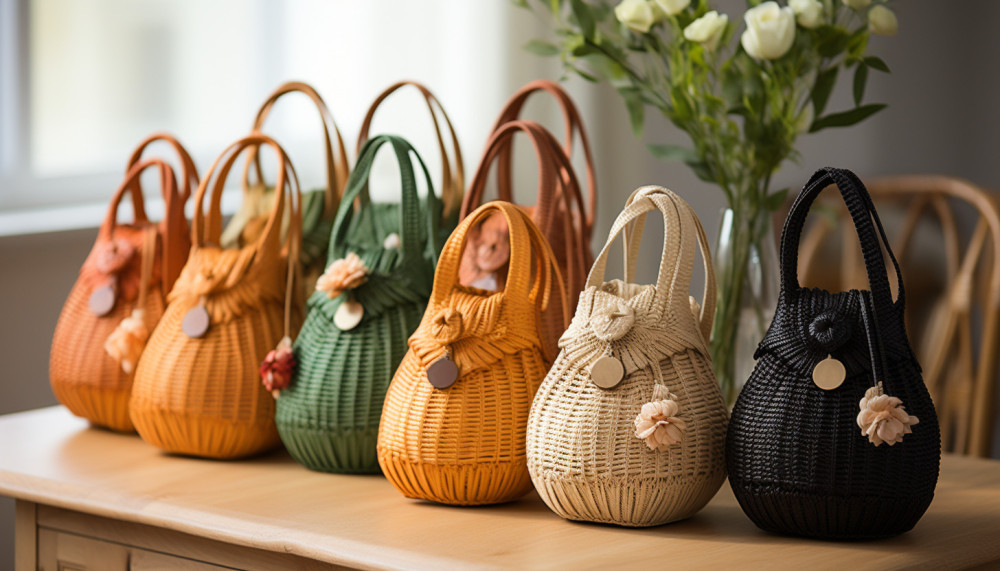 Quelques modèles de sac en raphia